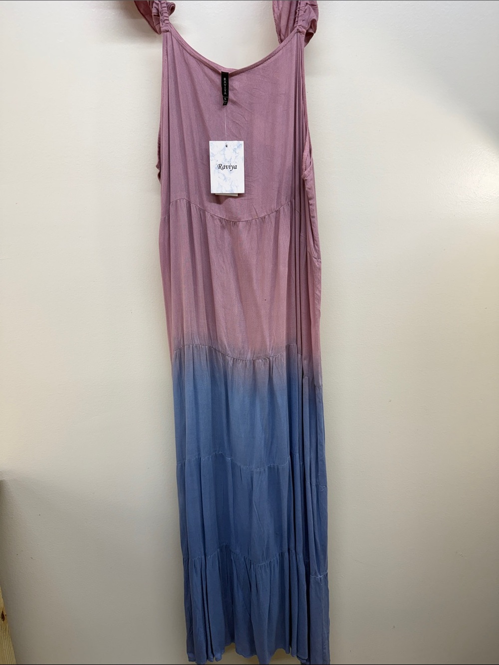 Raviya Pink to Blue Ombre Maxi Dress